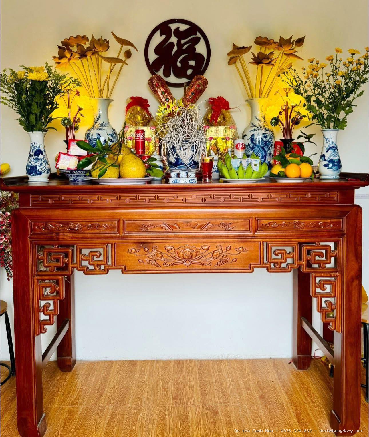 Thiết kế bàn thờ Phật và gia tiên cho anh Nam - Đồ thờ Sơn Vũ